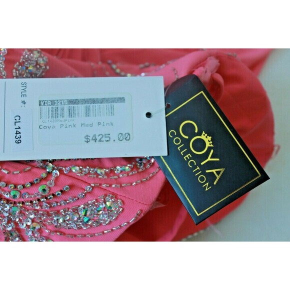Coya Collection Evening Gown Sequins Rhinestones NWT Retails $425 Womens Size M - Picture 7 of 9